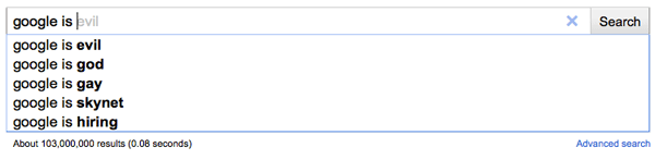 Google Autocomplete