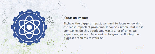 Facebook Values - Focus on Impact