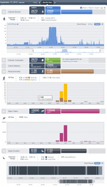 Bodymediafit web dashboard