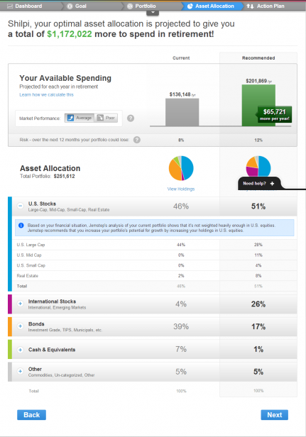 Jemstep - Asset Allocation