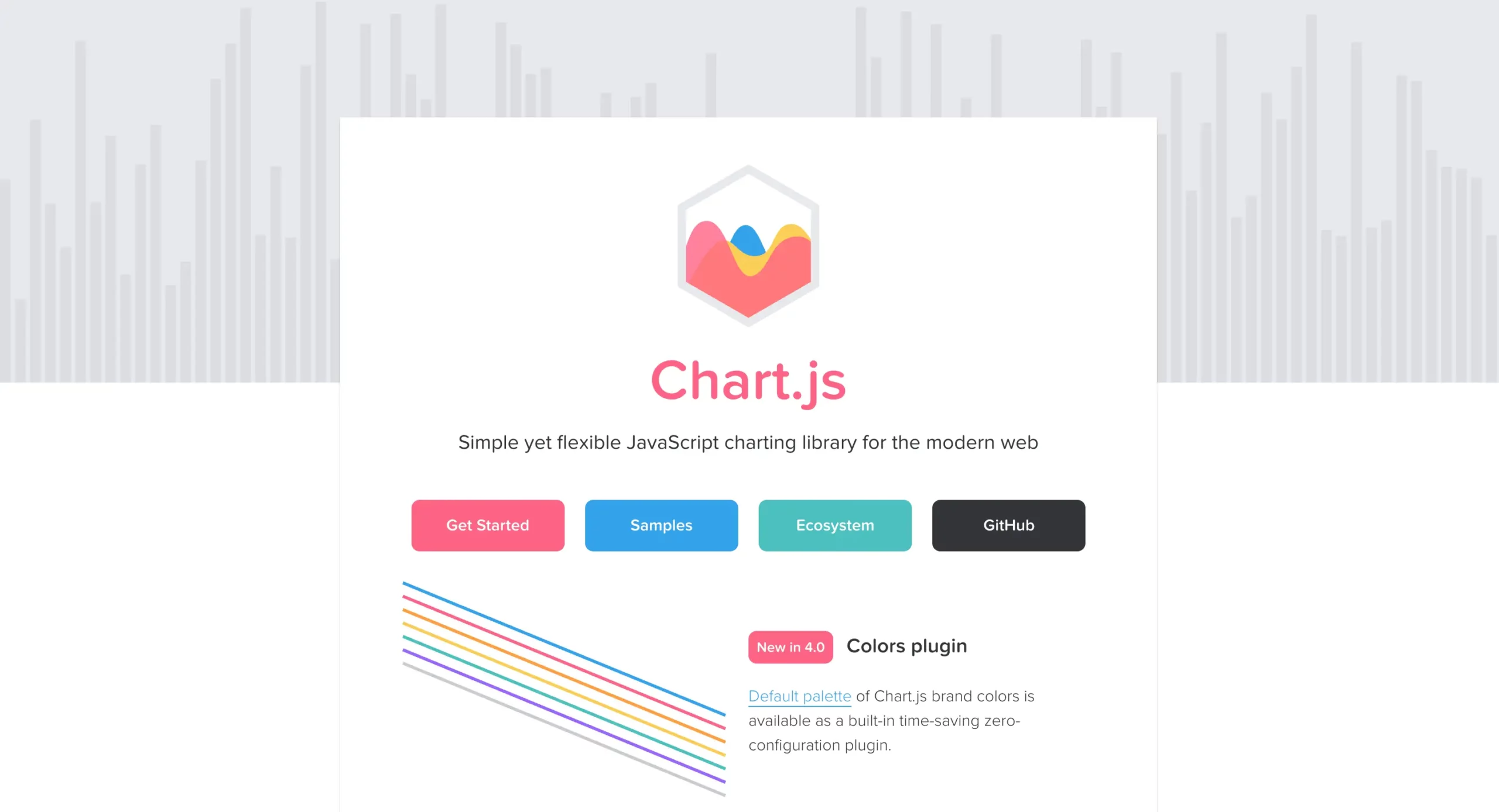 Chart js homepage