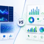 Canvas vs SVG charts comparison showing performance-focused and interactive JavaScript dashboard visualizations.