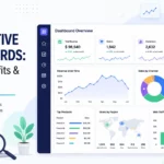 Featured image showing an interactive dashboard with KPI cards, charts, filters, and data visualizations for business performance analysis.