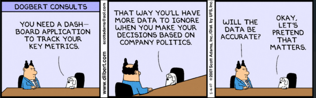 Dilbert's take on Information Dashboard