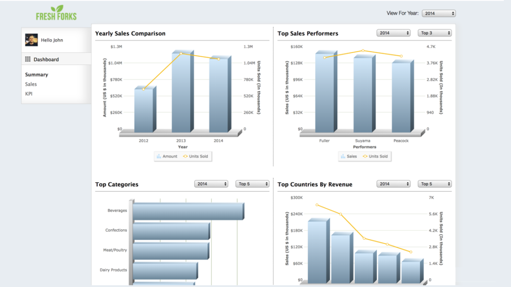 Sales Performance Dashboard preview